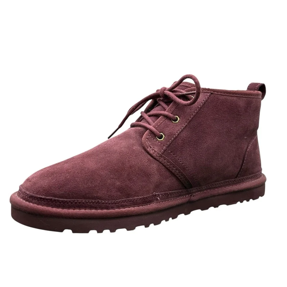UGG Men's Size 12 Neumel Classic Suede Lace Up Chukka Boot Shoes Wine